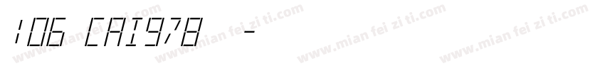 106 CAI978常规字体转换